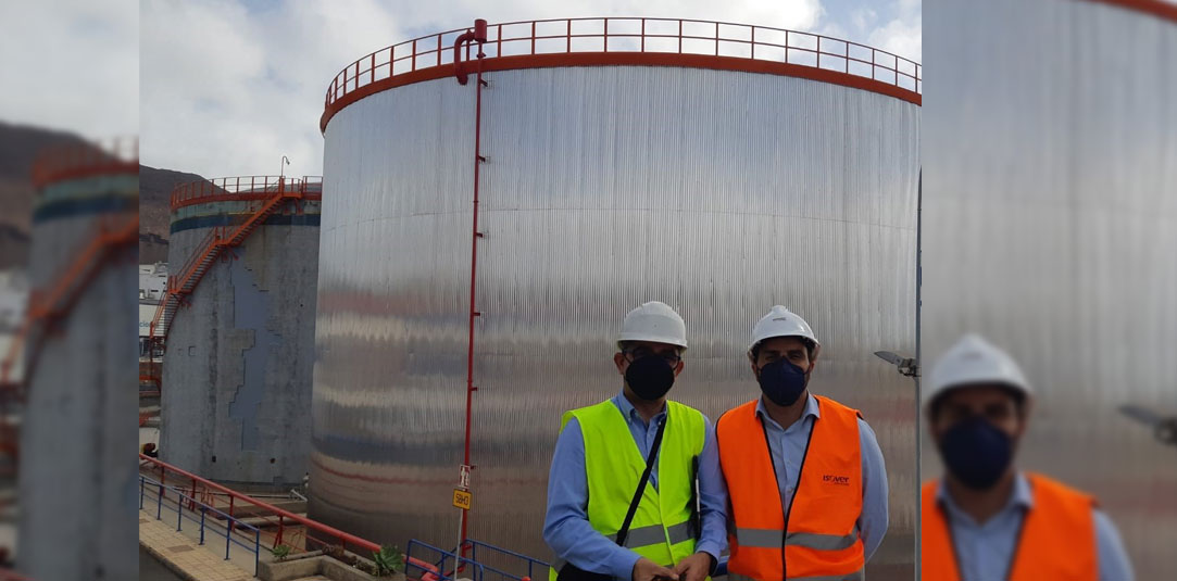 TipCheck of a fuel storage tanks