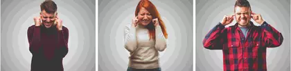 People suffering from noise