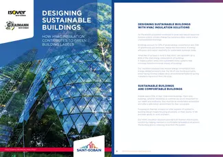 Cover of the brochure "Designing sustainable Buildings"