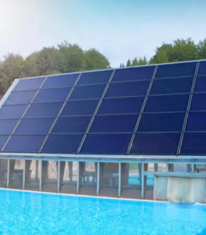 Solar heating system insulated with ULTIMATE Product